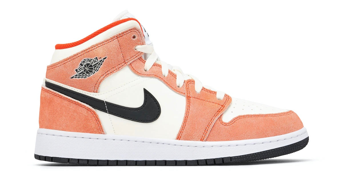 Jordan 1 Mid ‘Orange Suede’ GS