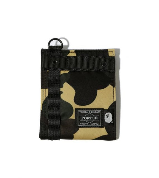 Bape x Porter 1st Camo Wallet 'Yellow'