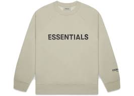 Fear of God Essentials Crewneck Applique Logo 'Moss'