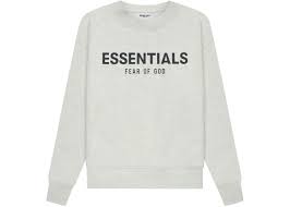 Fear of God Essentials Kids Pull-Over Crewneck 'Oatmeal Heather/Light Heather Oatmeal'