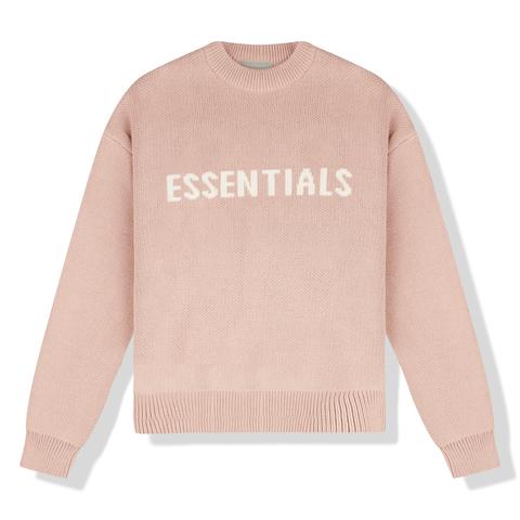 Fear of God Essentials Kids Knit Pullover 'Matte Blush'